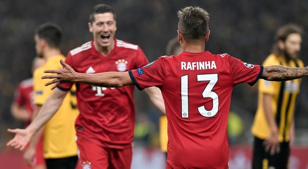 Il Bayern stende l'Aek, super City: il Real vince ma soffre