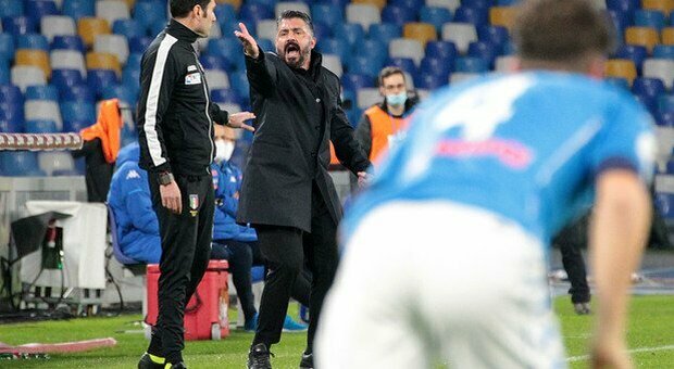 Napoli, Gattuso si tiene la vittoria: «Osimhen mi ha detto che sta bene»