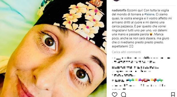 Nadia Toffa sta ancora male, annuncio su Instagram: «Niente Iene, ma giuro che ci rivedremo presto»