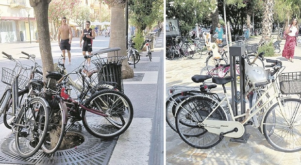 Assalto delle bici in Riviera e sosta selvaggia: «Meno parcheggi e più rastrelliere»