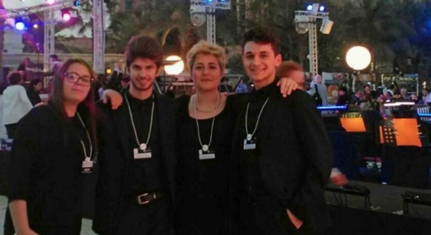 I musicisti Pirrotta, Goss, Martellucci e D’Orazi si sono esibiti a Dubai con Bocelli