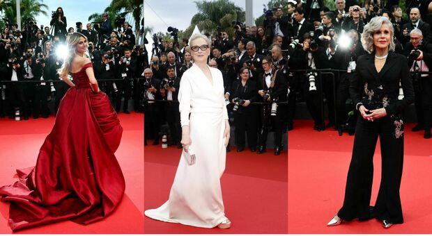 Cannes 2024, pagelle look: Meryl Streep divina (10), Jane Fonda intramontabile (9), Favino-Ferzetti viva l'Italia (8,5), Heidi Klum pomposa (7)