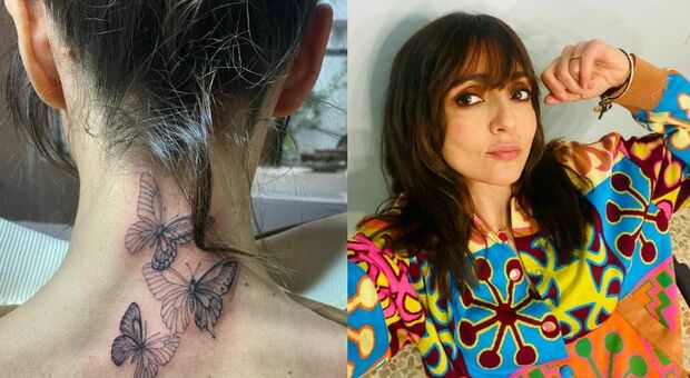 Ambra Angiolini, il nuovo tatuaggio con le farfalle: «Mi ero fatta una promessa». Il significato (c'entra l'addio con Renga)