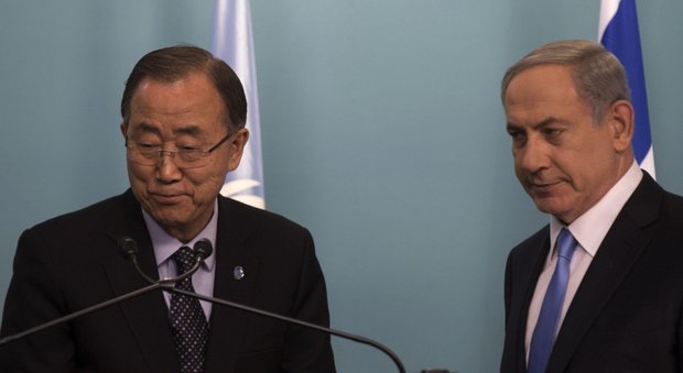Netanyahu attacca il segretario generale dell'Onu Ban Ki moon: «Incoraggia il terrorismo»