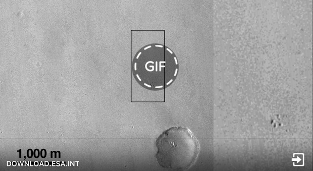 Fotografato il punto di impatto di Schiaparelli su Marte -Guarda