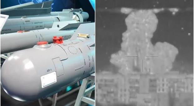 Super bomba russa in Ucraina, cosa è l'ordigno planante PAB-1500B (da 1500 kg) usato contro Kiev