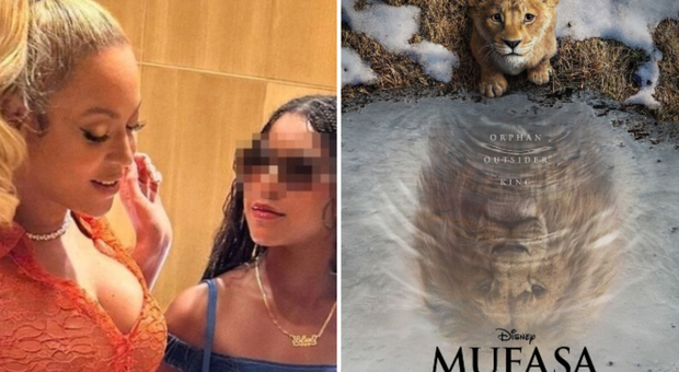 Beyoncé insieme alla figlia 12enne Blue Ivy nel nuovo film Mufasa: il re leone