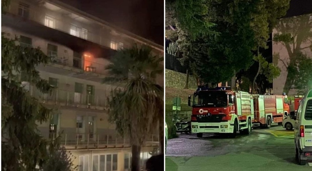 Pietra Ligure, incendio all'ospedale Santa Corona: 85 evacuati, 3 intossicati. Toti: «Atto doloso». La testimone: «Che boato»