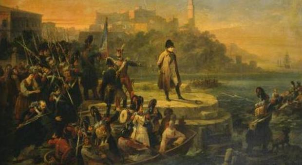 Napoleone in partenza dall'isola d'Elba, di Giovanni Servi
