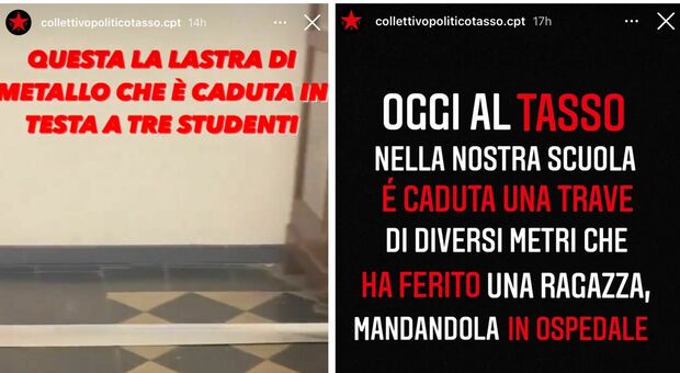 Grave incidente al liceo Tasso di Roma: si stacca una lamiera dal controsoffitto e finisce su tre studenti