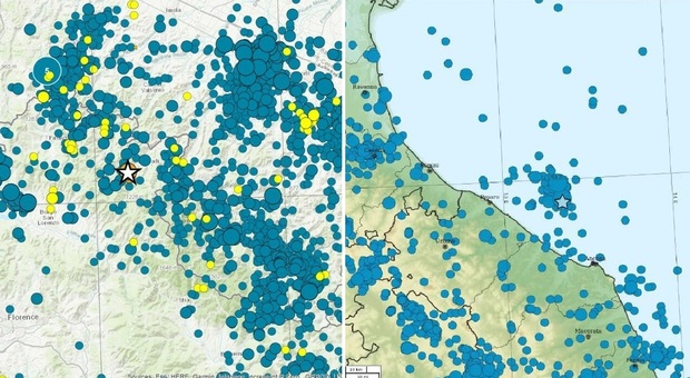 Trema ancora il centro Italia, ma le scosse in Toscana non sono collegate allo sciame sismico nel mare Adriatico