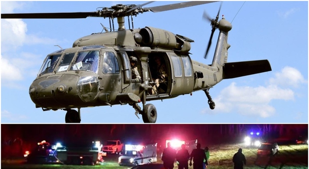 Nove morti nello scontro fra elicotteri Blackhawk della 101a Divisione aviotrasportata: incidente nella notte