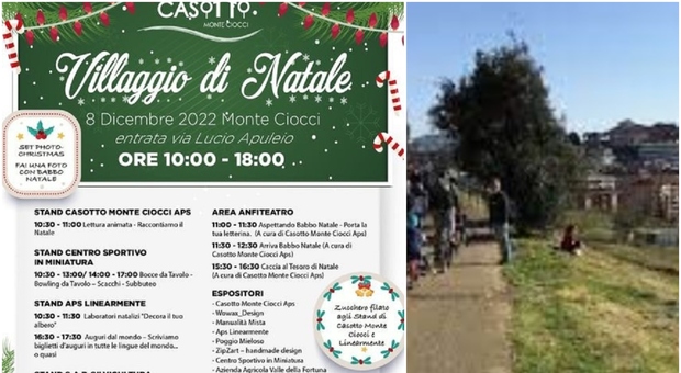 Roma, a Monte Ciocci arriva il “villaggio di Natale”: i bambini al parco per nuovi giochi