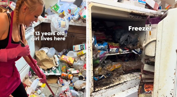 Regina delle pulizie, ecco il frigorifero più disgustoso di sempre: «Pieno di insetti e cibo vecchio di 4 anni». Il prima e dopo è clamoroso