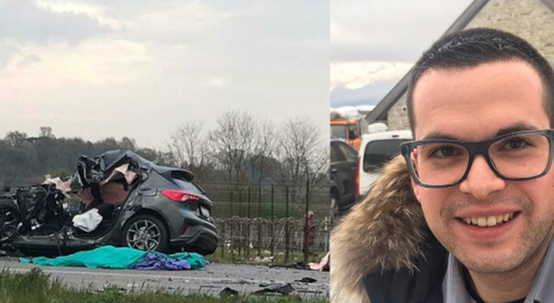 Valentino Pittaro, 28 anni, e la scena dell'incidente
