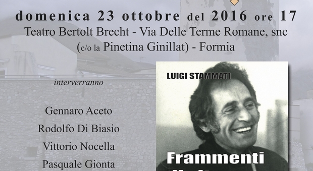 La locandina dell'evento dedicato a Luigi Stammati