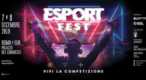 Roma Caput Gaming: il 7 e 8 dicembre al Palazzo dei Congressi arriva l’Esportfest