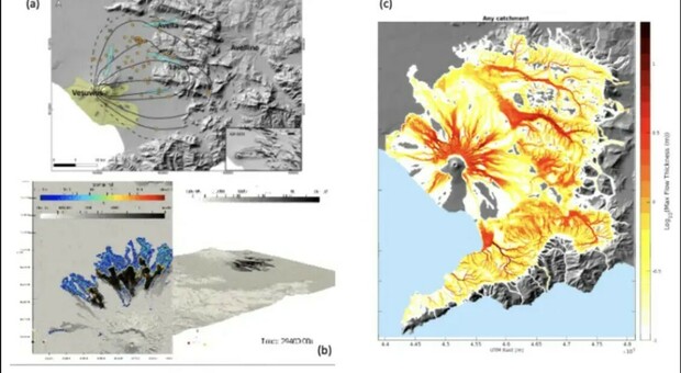 Vesuvio, l'eruzione e il rischio colate di fango sulla Piana Campana: ecco cosa potrebbe succedere, lo studio Ingv