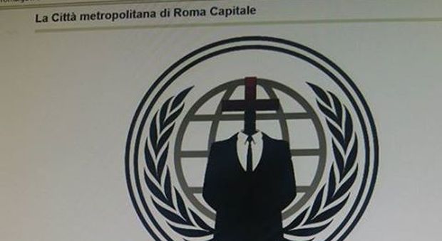 Roma, hackerato il sito della città metropolitana «Siamo AnonPlus, lottiamo contro il potere»