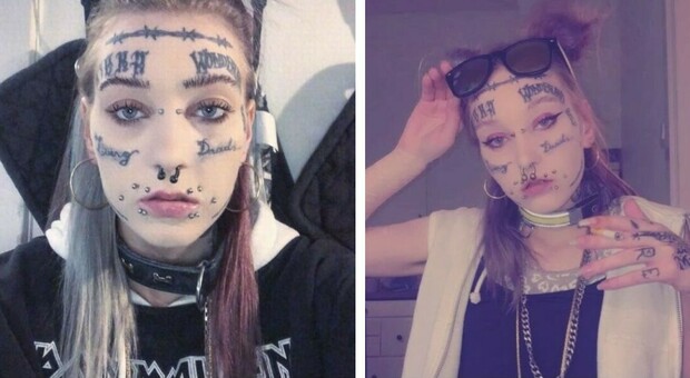 Influencer bullizzata, ha speso 25 mila euro in tatuaggi: «Insultata per la mia faccia»