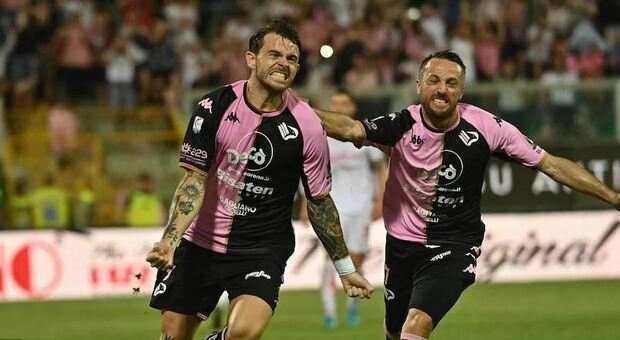 Palermo-Padova 1-0, gol di Brunori e i rosanero tornano in serie B