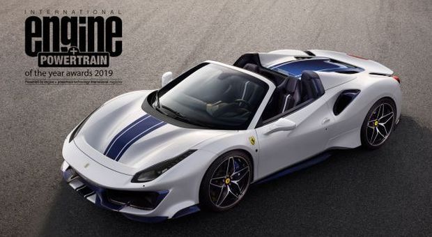 Ferrari, il V8 premiato “International Engine & Powertrain of the Year” per il 4° anno