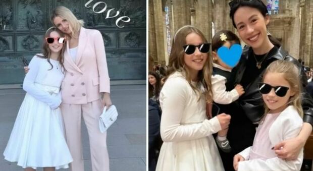 Michelle Hunziker, la cresima della figlia: il look (criticato) di Aurora Ramazzotti e nessuna foto con l'ex Tomaso Trussardi