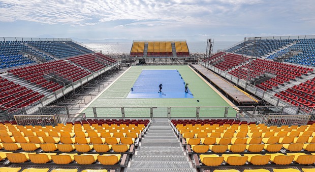 Tennis, ecco la mega arena a Napoli; Villari: «Scommessa vinta»