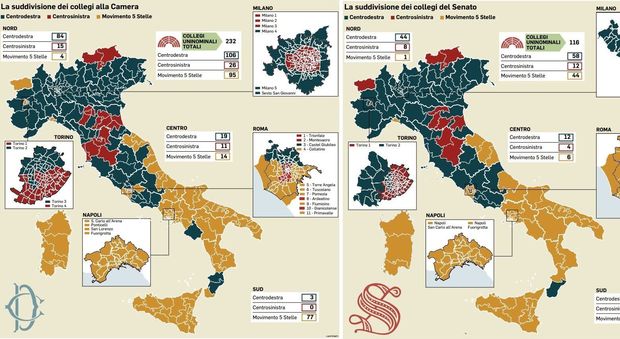 Elezioni, la mappa della nuova Italia post voto