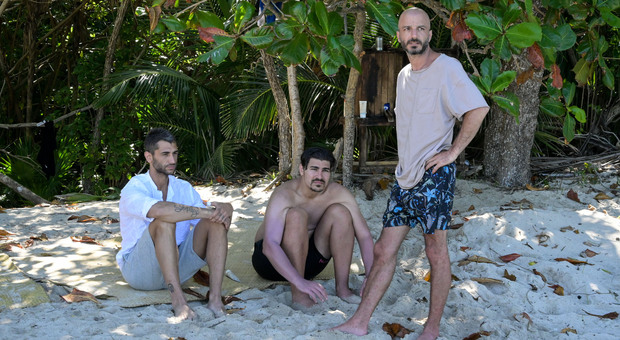 Jeremias Rodriguez, Marco Cucolo e Nicolas Vaporidis all'Isola dei Famosi