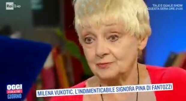 Milena Vukotic, Pina di Fantozzi a Oggi è un altro giorno: «Quel ruolo l'ho amato molto. Paolo Villaggio grande amico e collega»