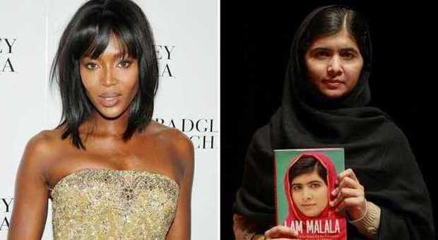 Naomi Campbell e Malala Yousafzai