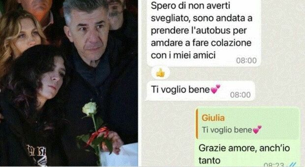 Giulia Cecchettin, papà Gino pubblica l'ultima chat con la figlia nella notte: «Ti voglio bene»