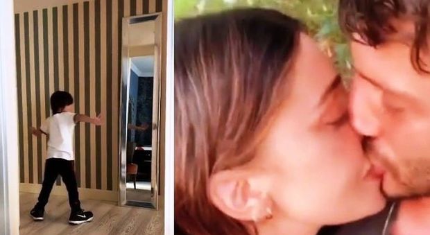 Belen Rodriguez e Stefano De Martino, il video del figlio Santiago è esilarante Belen Rodriguez e Stefano De Martino, il video del figlio Santiago è esilarante