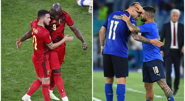 Belgio-Italia, Lukaku e Hazard contro Immobile e Insigne: scontro tra attacchi da panico
