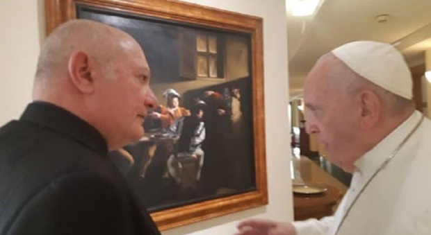 Papa Francesco e l'arcivescovo Bellandi