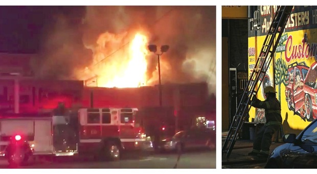 Usa, scoppia incendio durante rave party in un capannone: si temono 40 morti