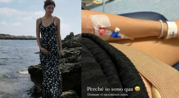 Natalia Paragoni ricoverata in ospedale, l'influencer (incinta al sesto mese) con flebo e monitoraggio: fan preoccupati