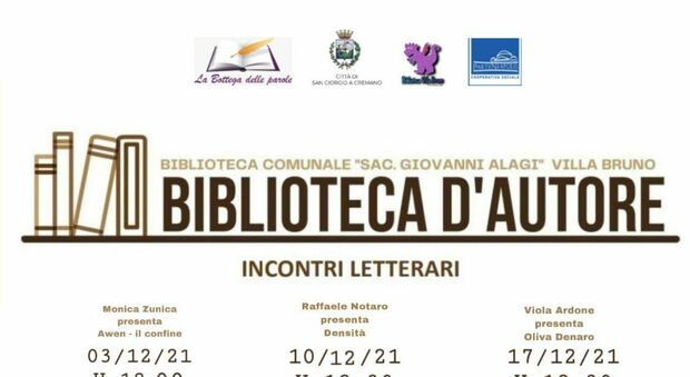 Al via a San Giorgio a Cremano la rassegna «Biblioteca d'Autore» in Villa Bruno: numerosi autori presenteranno i loro ultimi libri