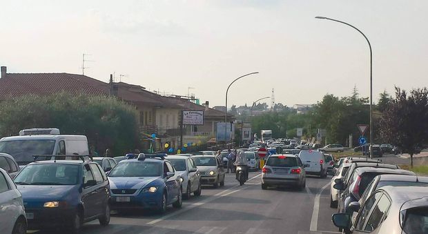 Frosinone, nuova strada al Casaleno: iter ancora al palo e il traffico va in tilt