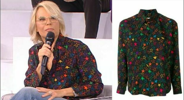 Maria De Filippi, la camicia stellata ha un prezzo record: ecco quanto costa l'outfit sfoggiato ad Amici
