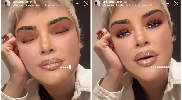Arisa, il filtro Instagram Kim Kardashian la fa «Volare». Ecco cosa fa