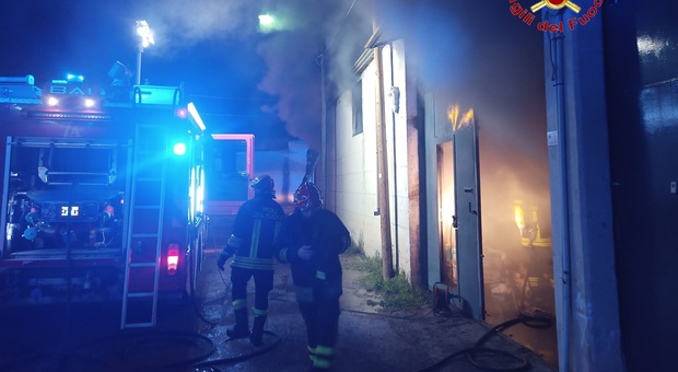 Incendio a Marcianise