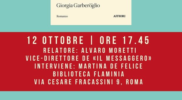«Il fiume va via taciturno», il 12 ottobre a Roma la presentazione del libro di Giorgia Garberoglio