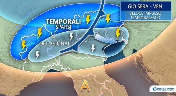 Previsioni meteo, caldo africano al sud Temporali in agguato, possibili sulle Marche