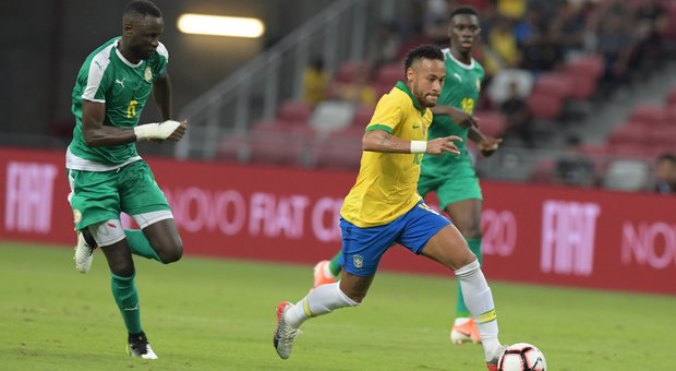 Il Brasile non va oltre l'1-1 con il Senegal. Per Neymar presenza n°100 nella selecao