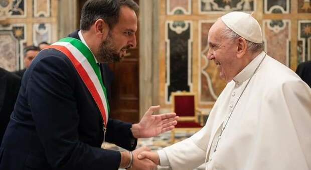 Il sindaco di Treviso Mario Conte ricevuto da Papa Francesco