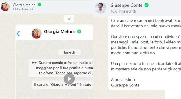Da Giorgia Meloni a Salvini e Renzi, i politici lanciano i canali whatsapp. Assente, per ora, Elly Schlein