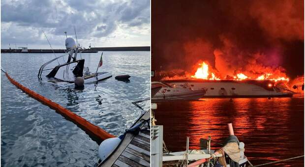 Yacht in fiamme al porto del Circeo, cosa è successo? Dolo, corto circuito, rischio ambientale: ecco cosa sappiamo