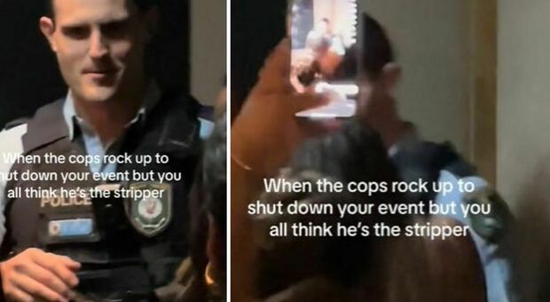 Poliziotto scambiato per spogliarellista alla festa: «È andato via quando abbiamo iniziato a twerkargli intorno» VIDEO